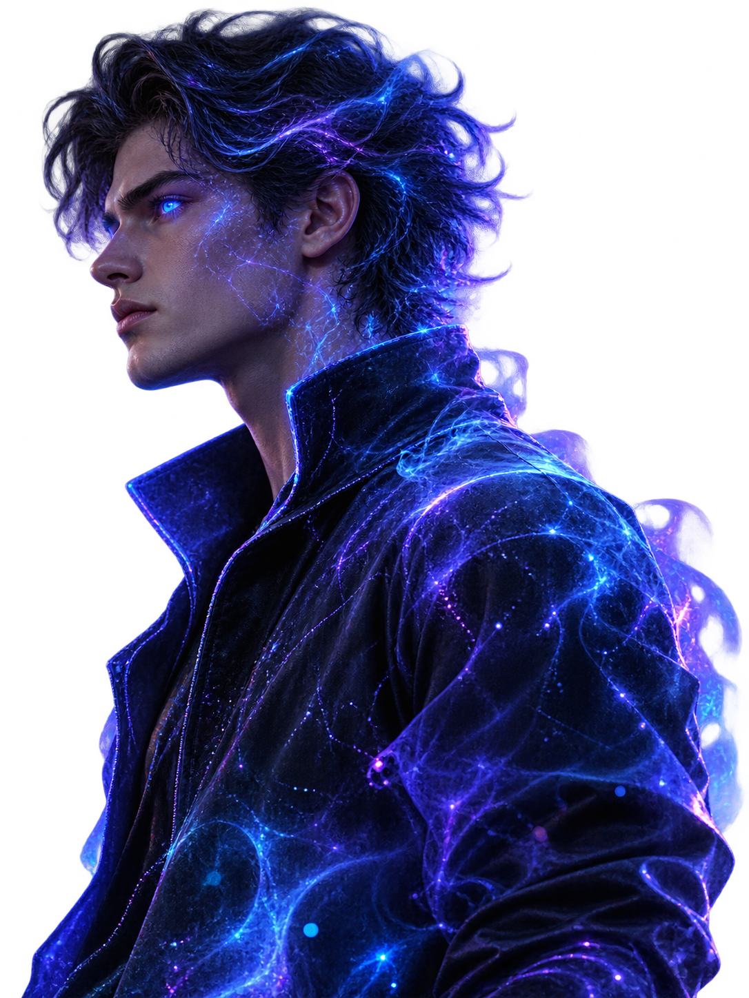 Holographic silhouette representing the AI Shadow